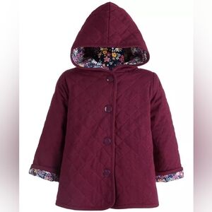 First impressions baby girl quilted floral jacket 9-12 mths